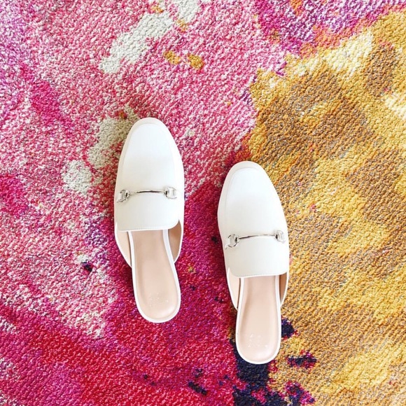 White loafer mules - Picture 2 of 4